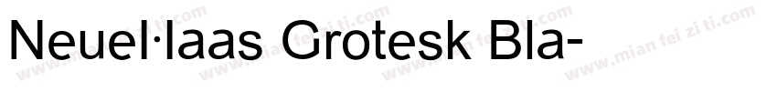 NeueHaas Grotesk Bla字体转换